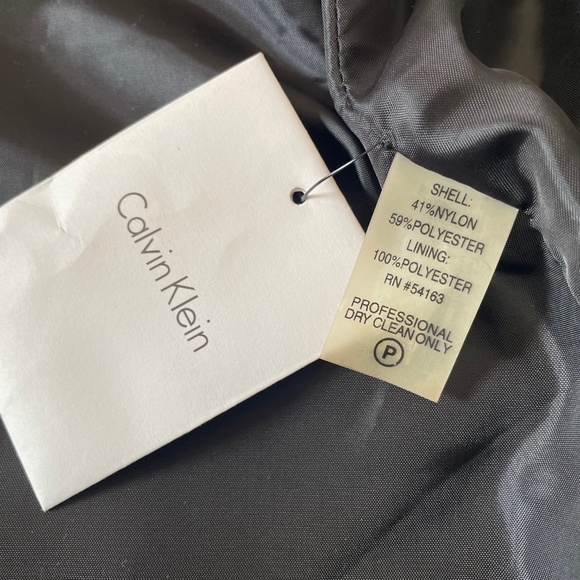 NWOT Calvin Klein Cropped Shawl Collar Jacket - Black - S - Picture 6 of 7